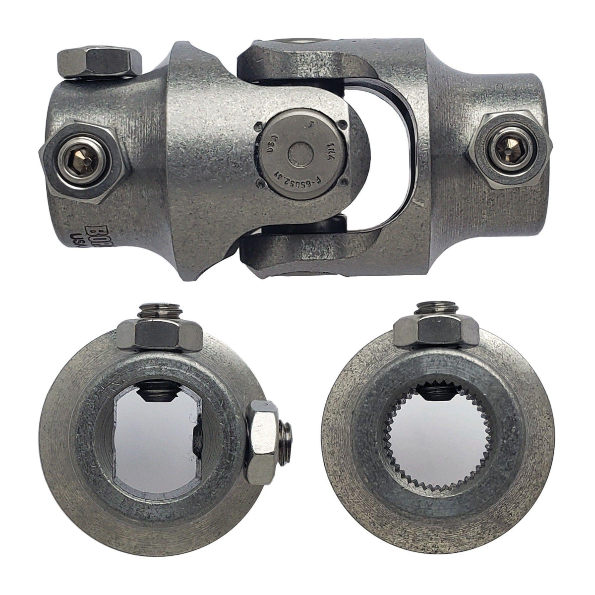 Borgeson Steering Universal Joint - 3/4-DD x 11/16-40 Spline