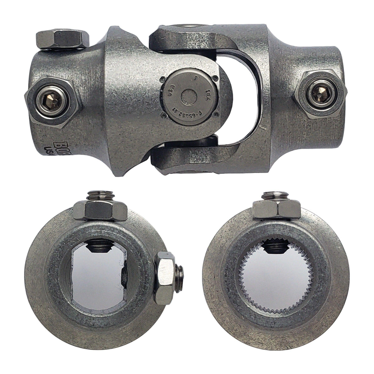 Borgeson Steering Universal Joint - 3/4-DD x 3/4-48 Spline
