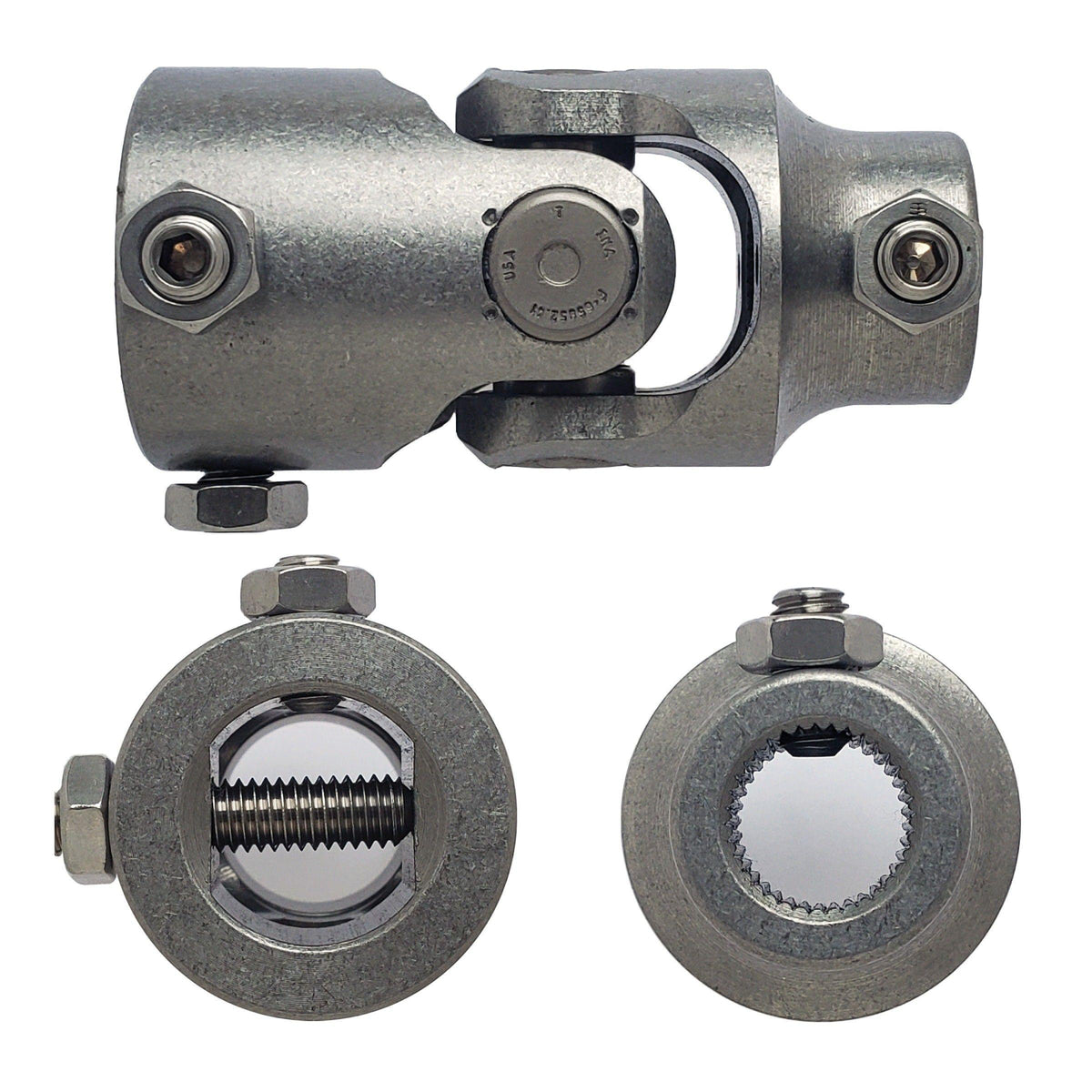 Borgeson Steering Universal Joint - 1-DD x 11/16-36 Spline