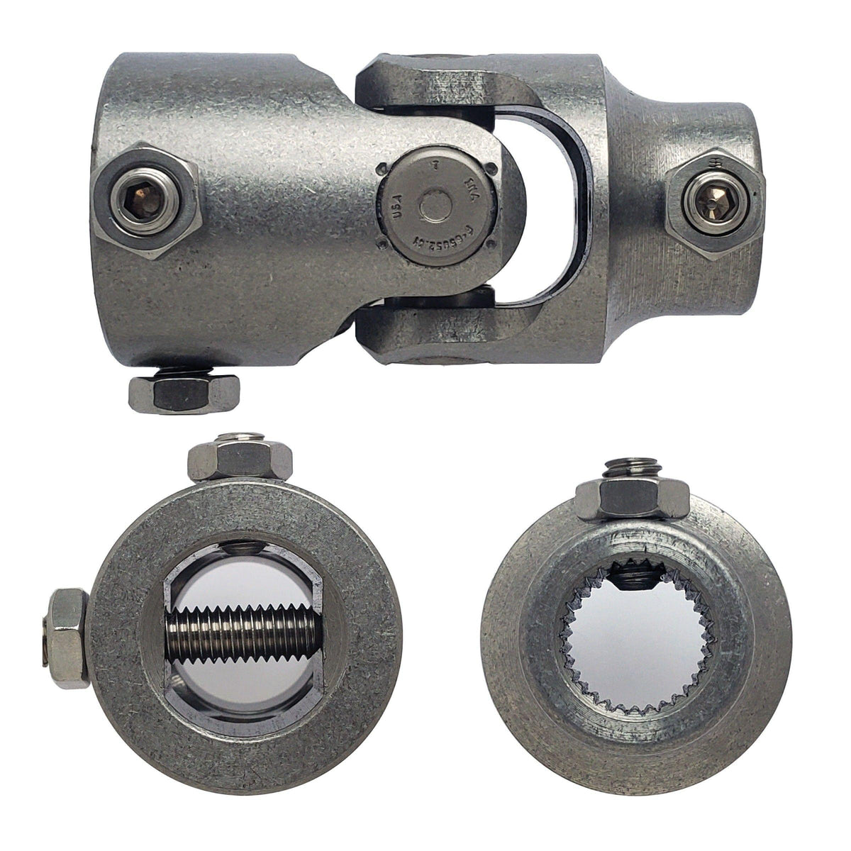 Borgeson Steering Universal Joint - 1-DD x 3/4-30 Spline