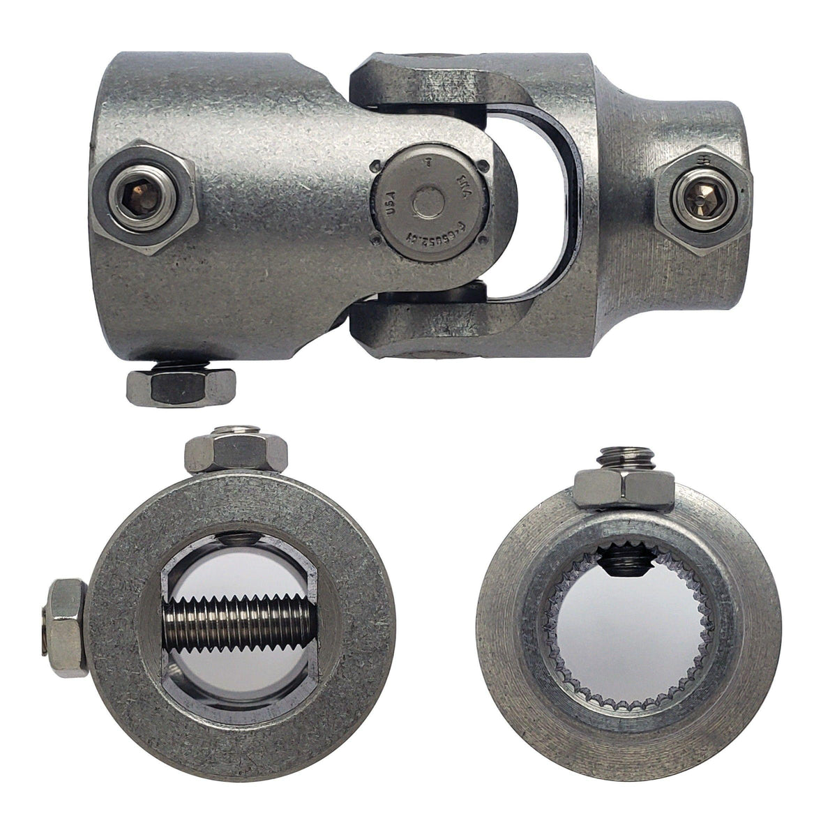 Borgeson Steering Universal Joint - 1-DD x 13/16-36 Spline