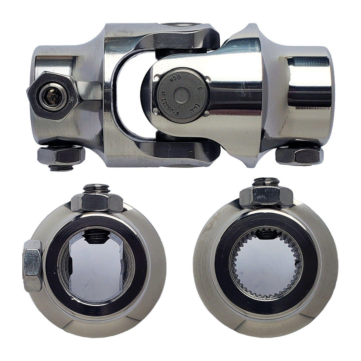 Borgeson Steering Universal Joint - 3/4-DD x 11/16-36 Spline