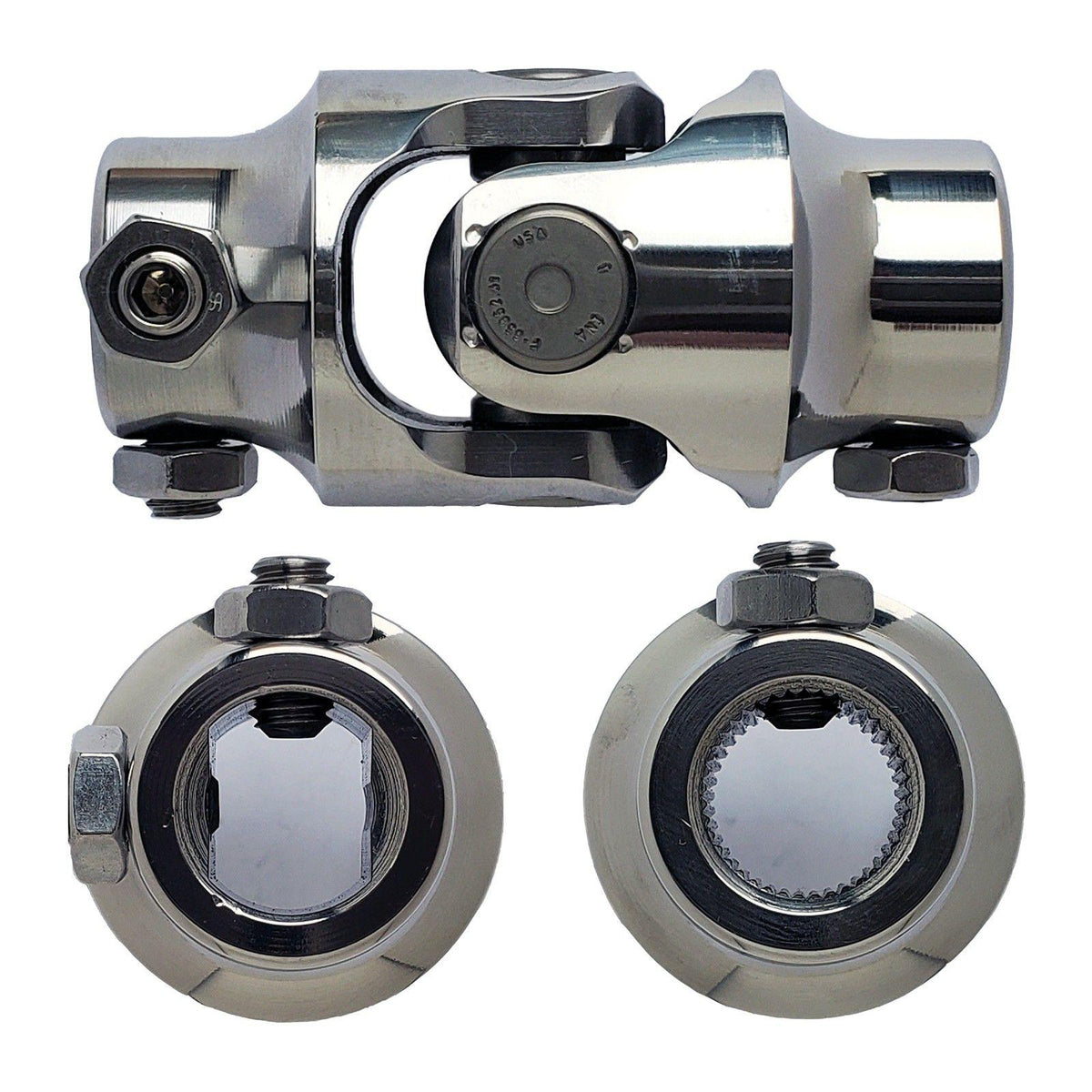 Borgeson Steering Universal Joint - 3/4-DD x 11/16-40 Spline