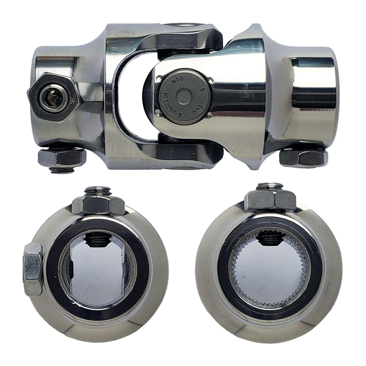 Borgeson Steering Universal Joint - 3/4-DD x 3/4-48 Spline