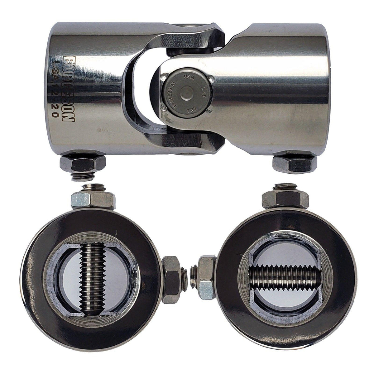 Borgeson Steering Universal Joint - 1-DD x 1-DD Spline