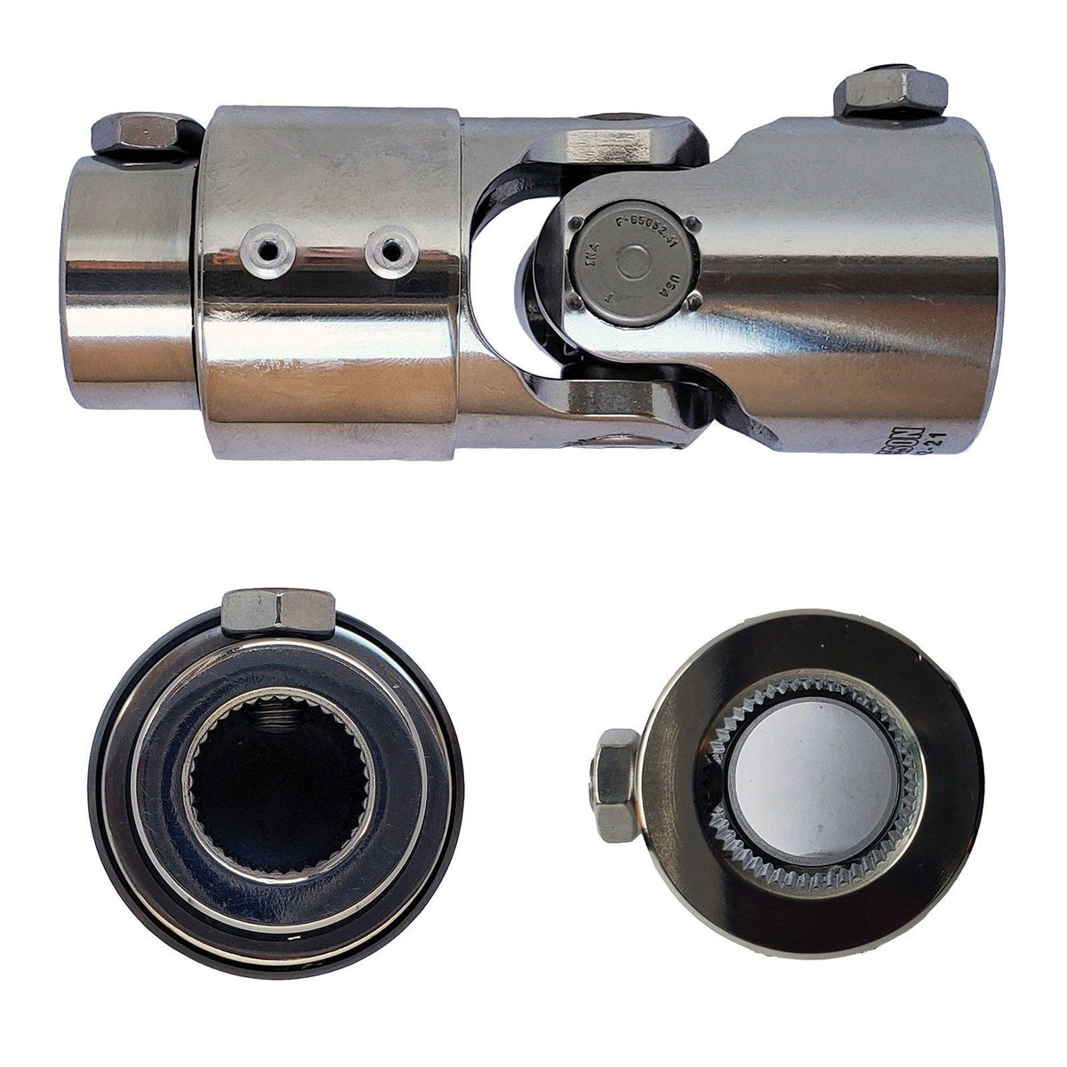 U Shape Reducer 3/4-36 Spline X 1-48 Spline Vibration Reducer Steering U-Joint - Selec