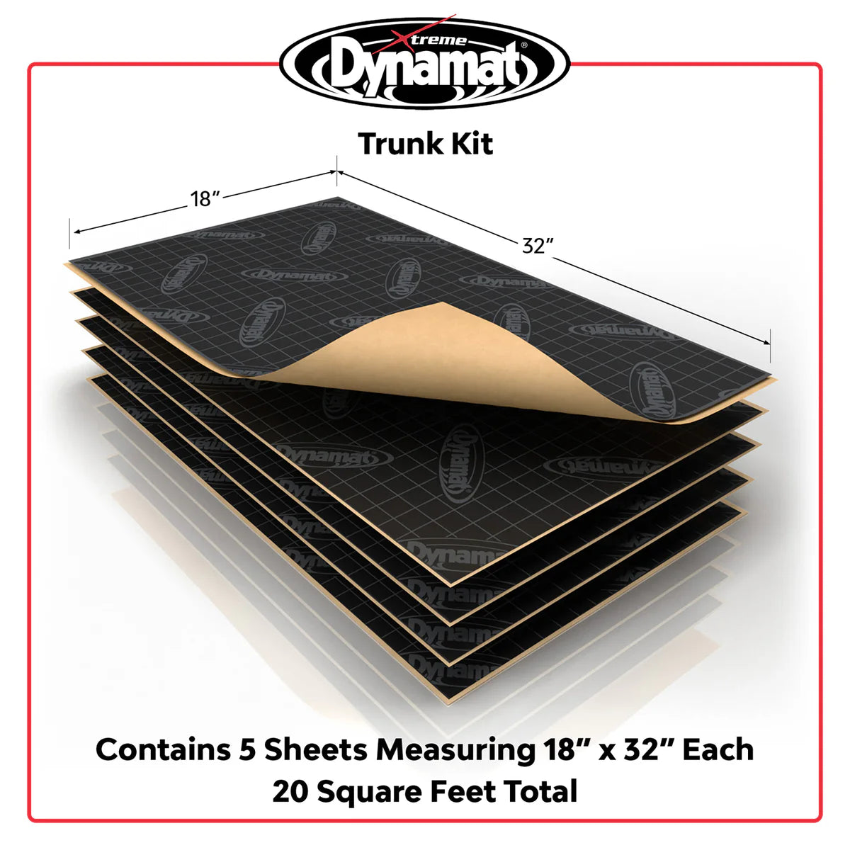 Dynamat Xtreme Sounds Deadener 20 Sqft Trunk Kit