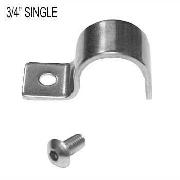 Kugel Komponents Single Line Clamps for 3/4 Inch Line - 8 Pack
