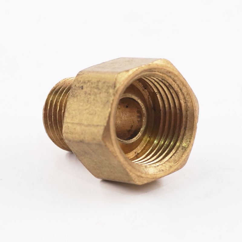 1/4" NPT to 3/8" Inverted Flare Brass Fitting