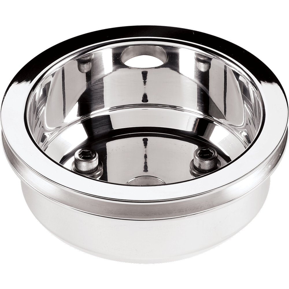Billet Specialties Polished Aluminum Crankshaft Pulley for Small Block Chevy