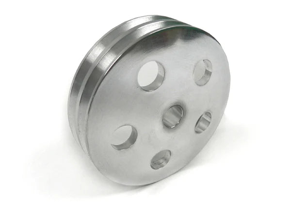 Power Steering Pump Press On Double Groove V Belt Pulley for GM Type 2 Power Steering Pump