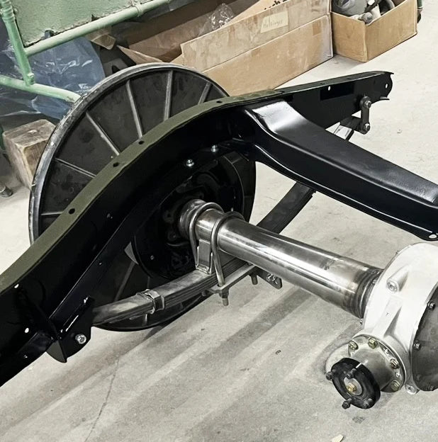 1933-34 Ford Sedan Weld On SuperSlide Non Adjustable Parallel Rear Leaf Spring Kit - Posies