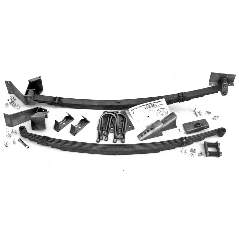 1935-41 Ford Truck Weld In SuperSlide Adjustable Rear Leaf Spring Kit For Boxed Frames - Posies