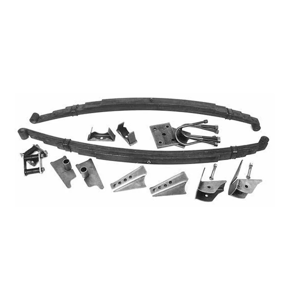 1935-40 Ford Car Weld In SuperSlide Parallel Rear Non Adjustable Leaf Spring Kit - Posies
