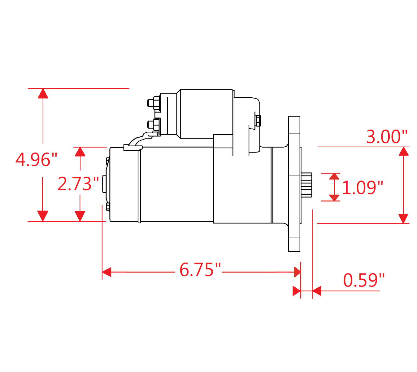 Ford Big Block Modular V8 4.6L, 5.0L Coyote 5.4L,6.2L,6.8L Power Master Powermax Starter