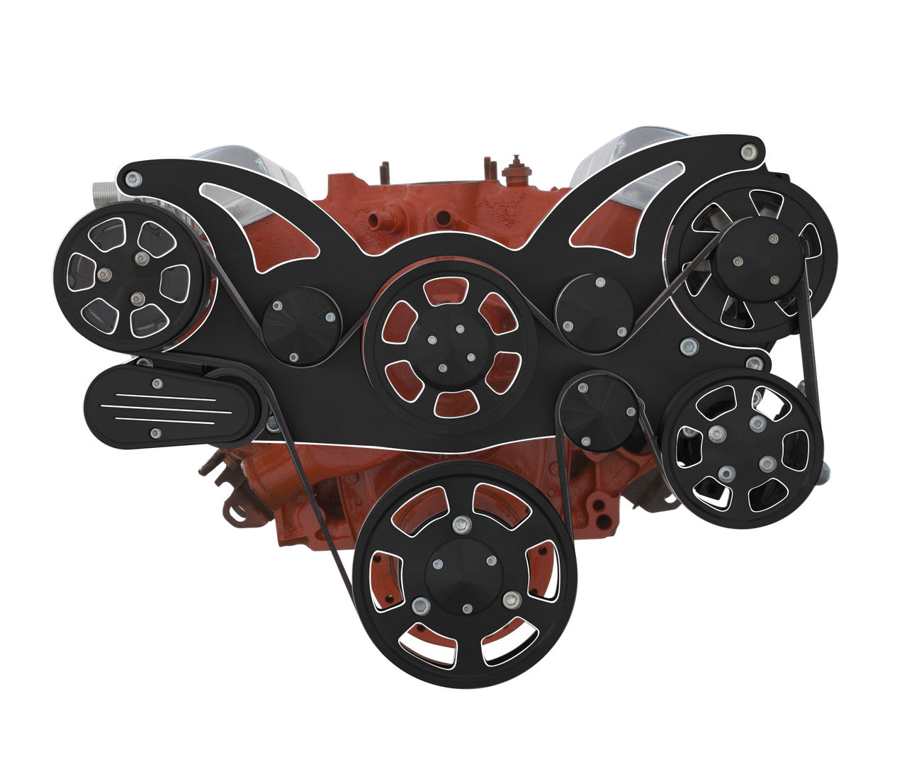 Chevy 348 and 409 All Inclusive Wraptor Serpentine Drive System