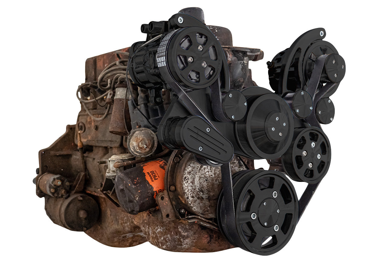 1962-88 Chevy Inline 6 - 194, 230, and 250 Wraptor Serpentine Drive System