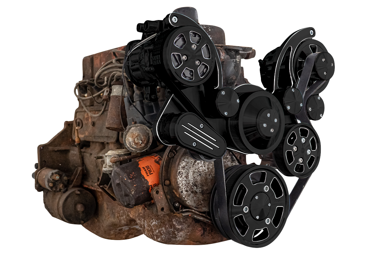 1962-88 Chevy Inline 6 - 194, 230, and 250 Wraptor Serpentine Drive System