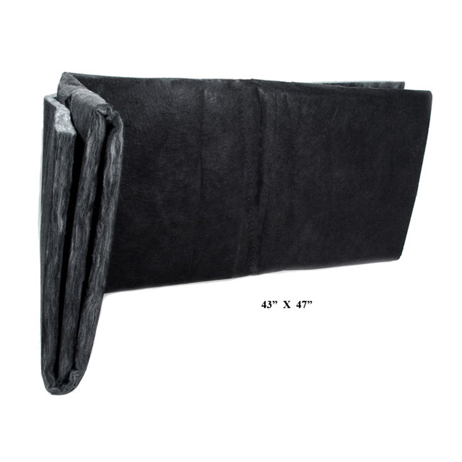 43" X 47" Hood Insulation - Black Fiberglass; HI 1