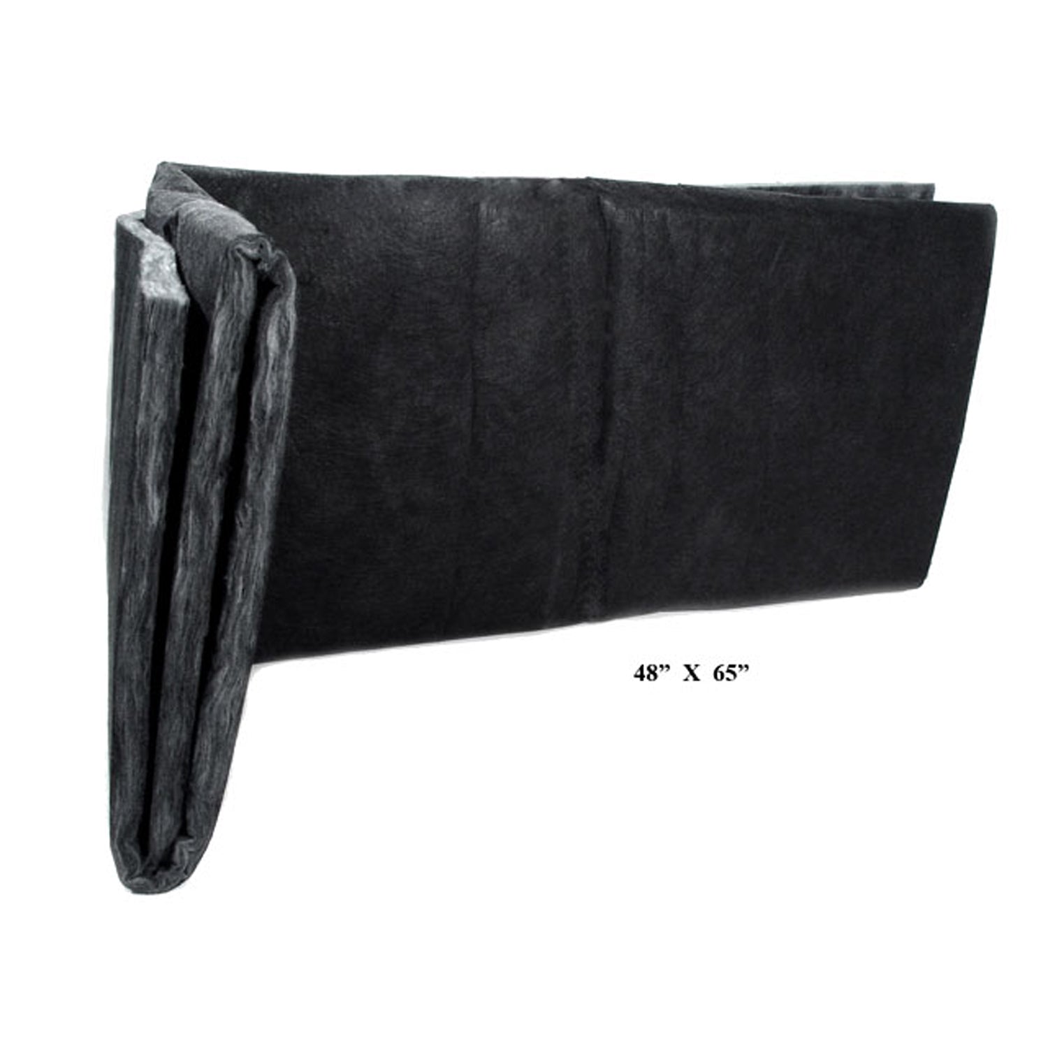 48" X 65" Hood Insulation - Black Fiberglass; HI 3