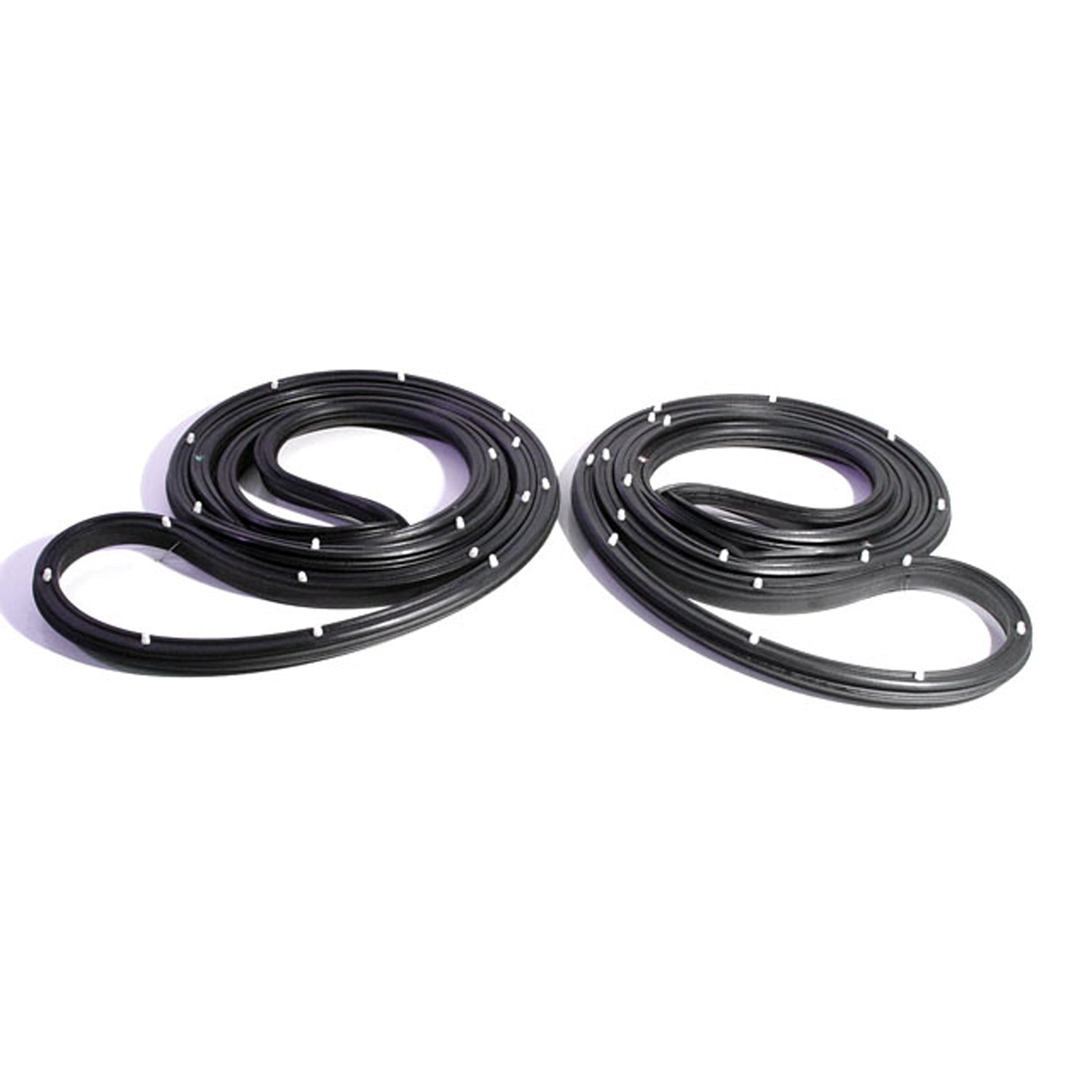 Rear Molded Door Seals with Clips For Buick Sportwagon 1966-1967; LM 12-QC