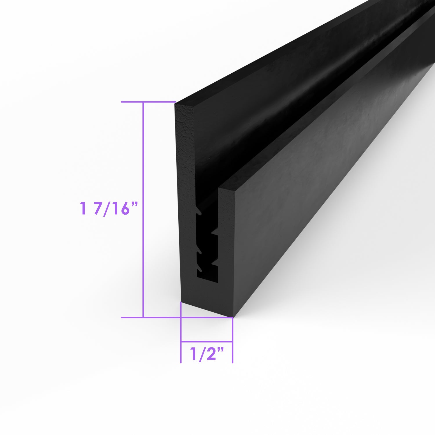 Large "U" Channel For Covering Rough Fiberglass Edges; LP 23-D