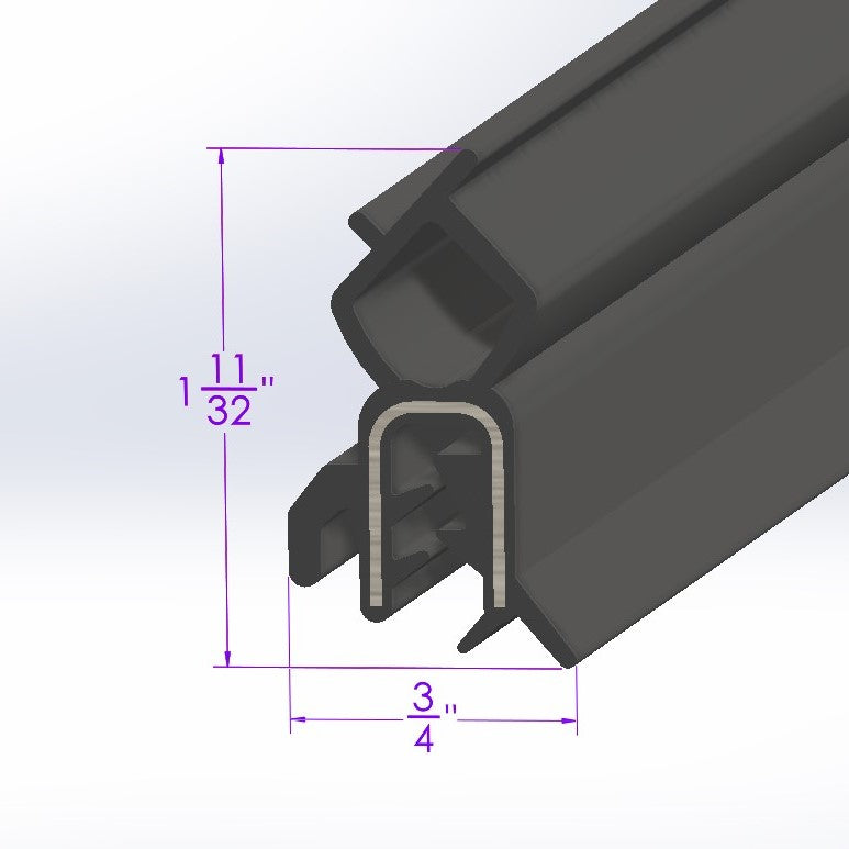 Trunk Seal for Hatchback and Coupe; LP 70-D