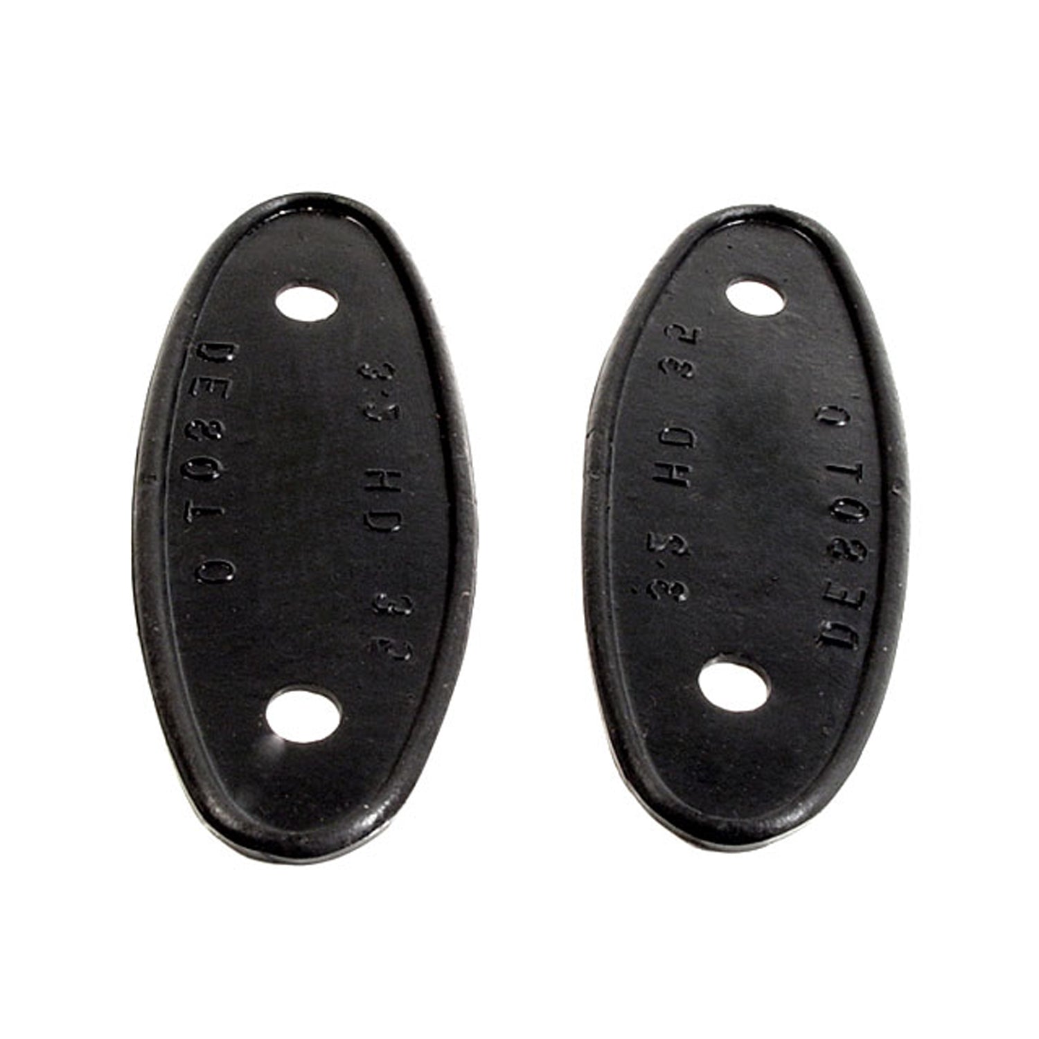 2" wide X 5-3/8" long Headlight Bar Pads For DeSoto Model SC 1932; MP 663-B