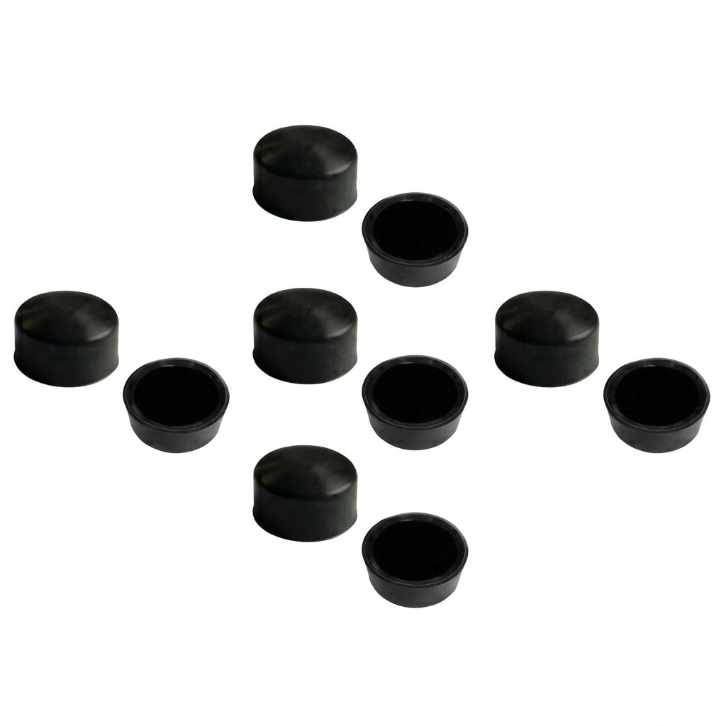 Cap-Screw Cover 0.68" (11.3mm) X 0.5" (12.7mm), 10-Piece Set; NC 12-A