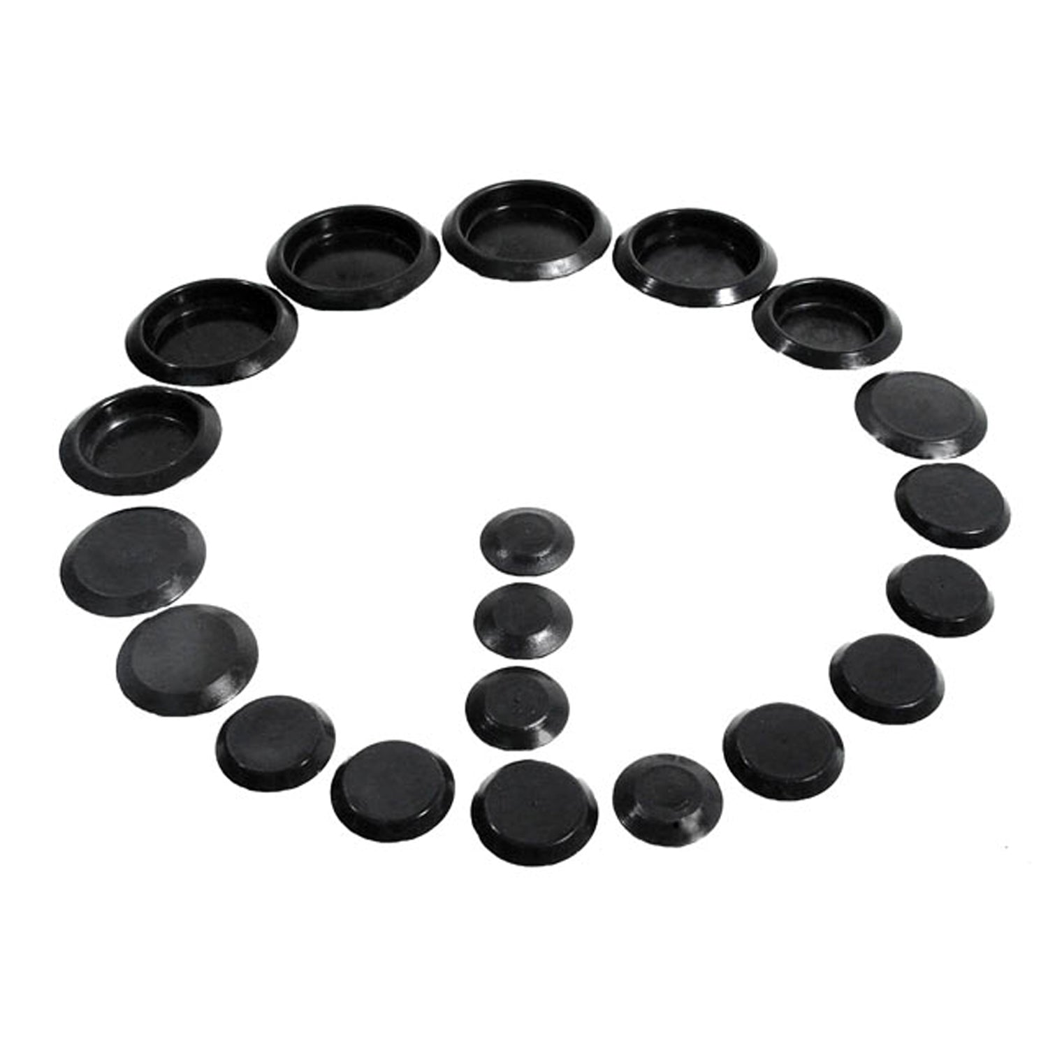 Black Plastic Flush Munt Hole Plugs See Components List; PK 600