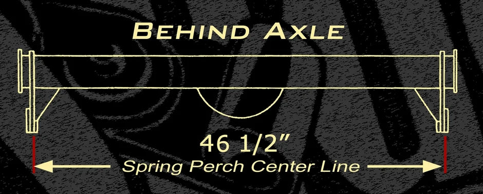 1935-40 Ford Car Rear Traverse Leaf Spring for 46.5" Spring Perch Centers - Posies