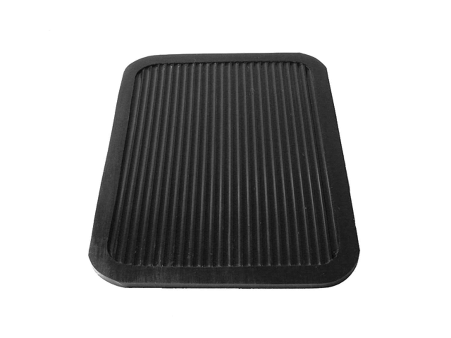 Small Mat 3-3/8" wide X 4-5/8" long, 1/8" Thickness, Black Rubber; RM 10