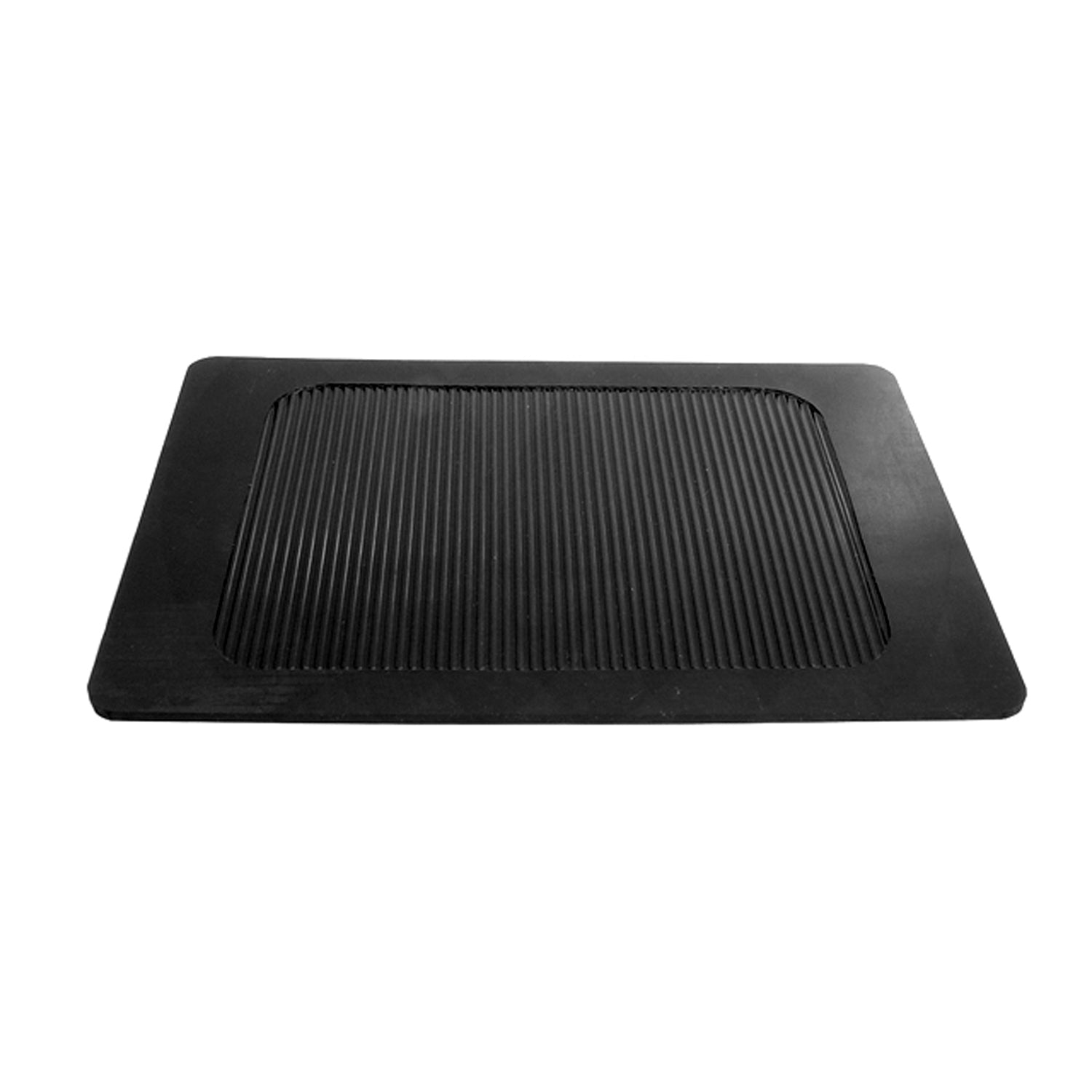 Small Mat 8-1/2" wide X 6-1/4" long, 1/8" Thickness, Black Rubber; RM 3