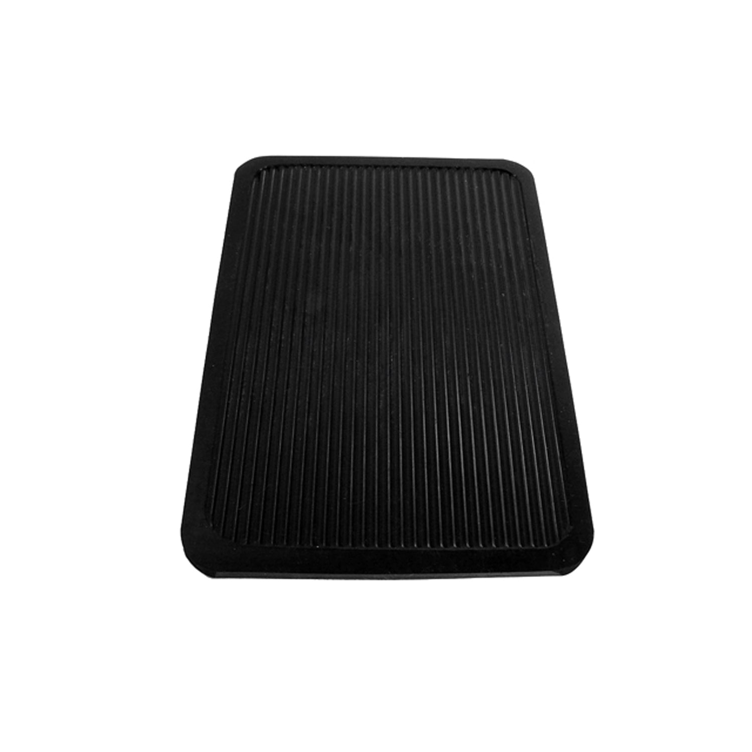 Small Mat 6-1/4" wide X 4" long, 1/8" Thickness, Black Rubber; RM 9