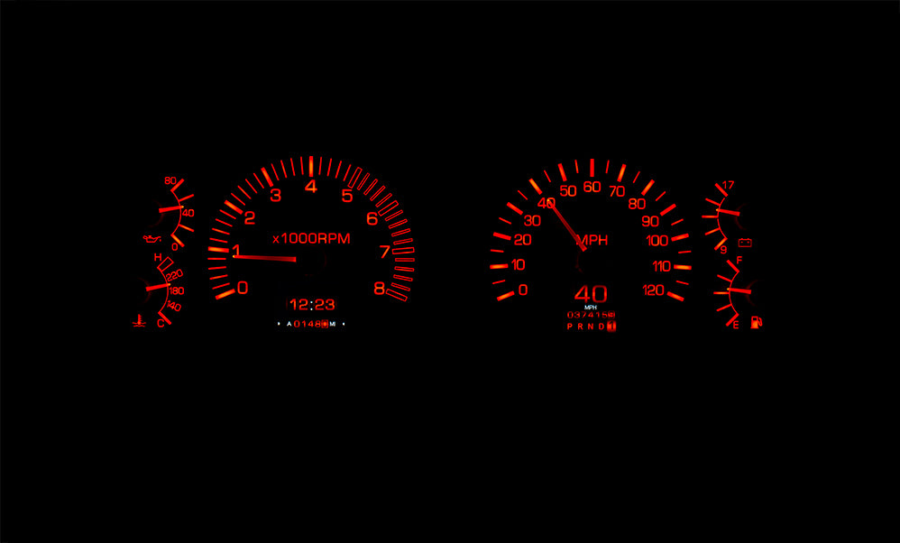 1991-97 Toyota FJ80 Dakota Digital RTX Gauges