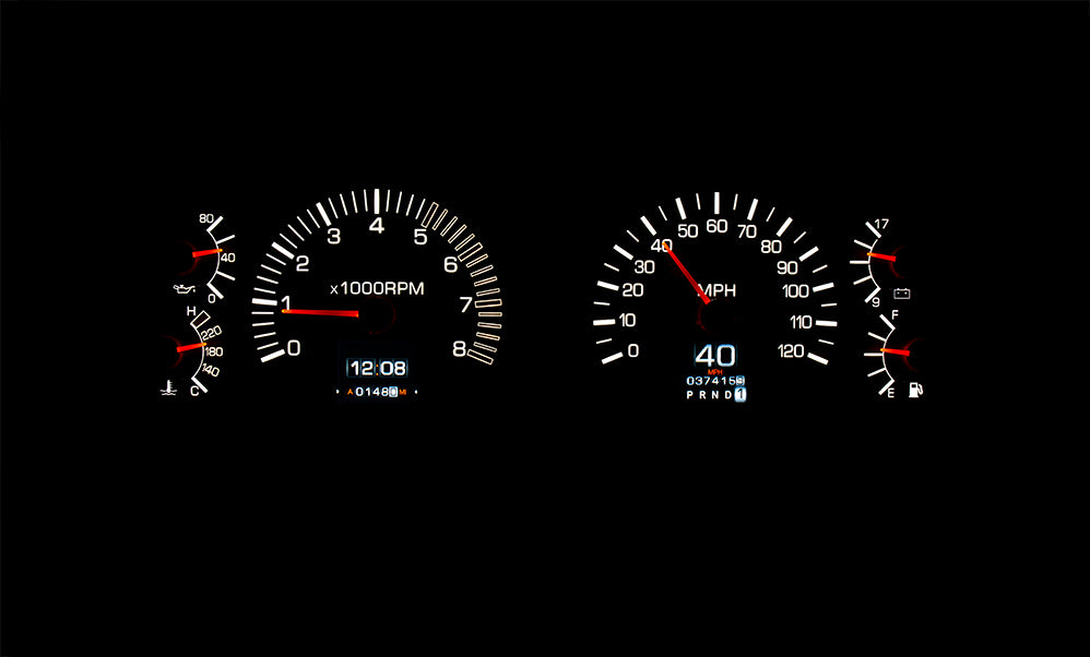 1991-97 Toyota FJ80 Dakota Digital RTX Gauges