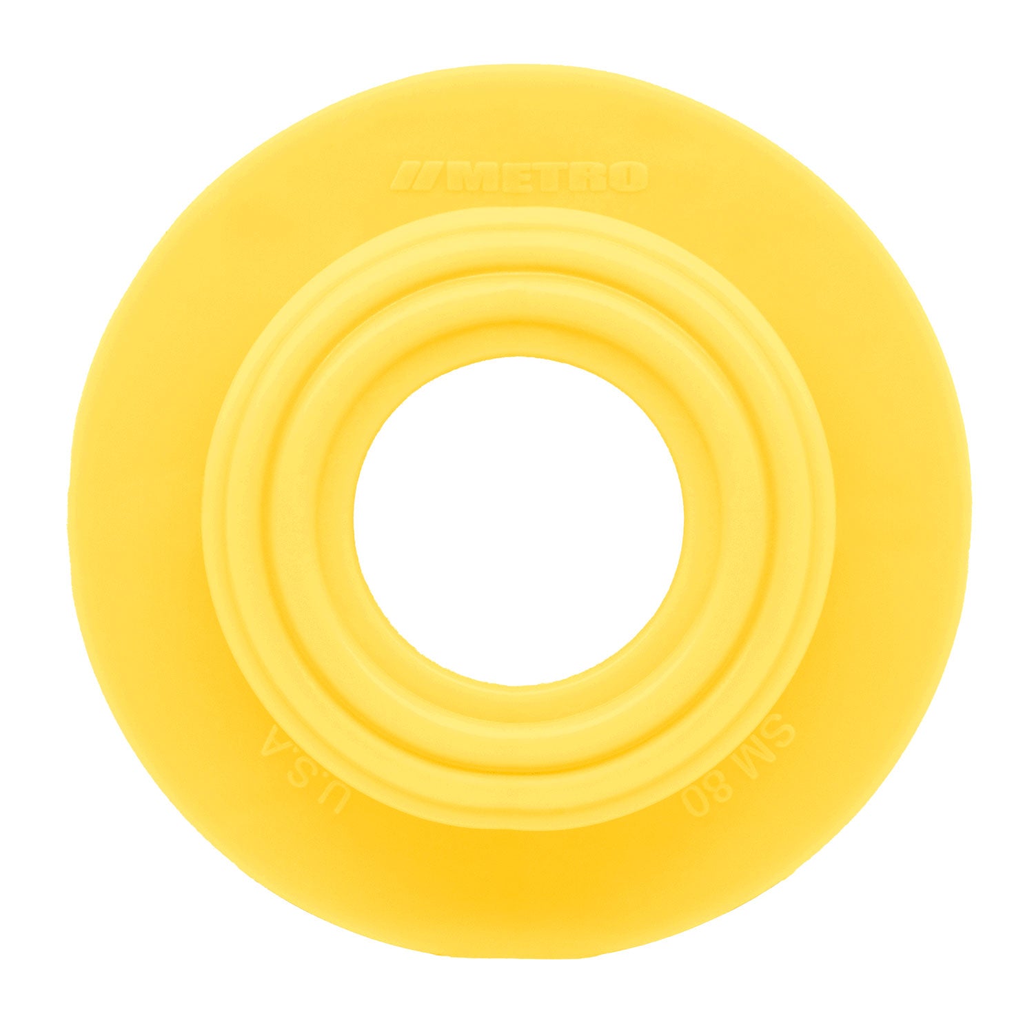Dimmer Switch Grommet 2-1/2" flange, 1" I.D, Yellow, Rubber; SM 80-H