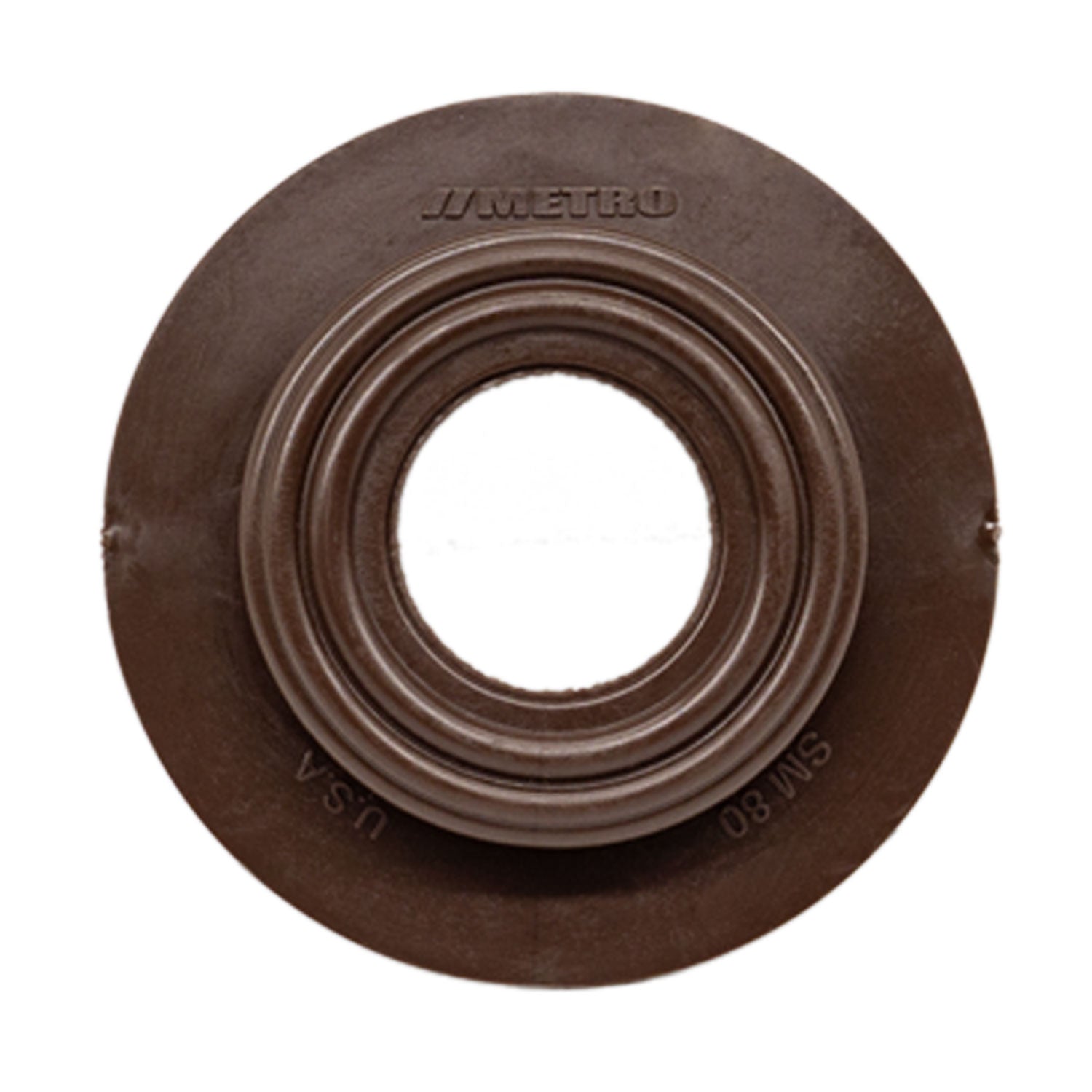 Dimmer Switch Grommet 2-1/2" flange, 1" I.D, Chocolate Brown, Rubber; SM 80-Q