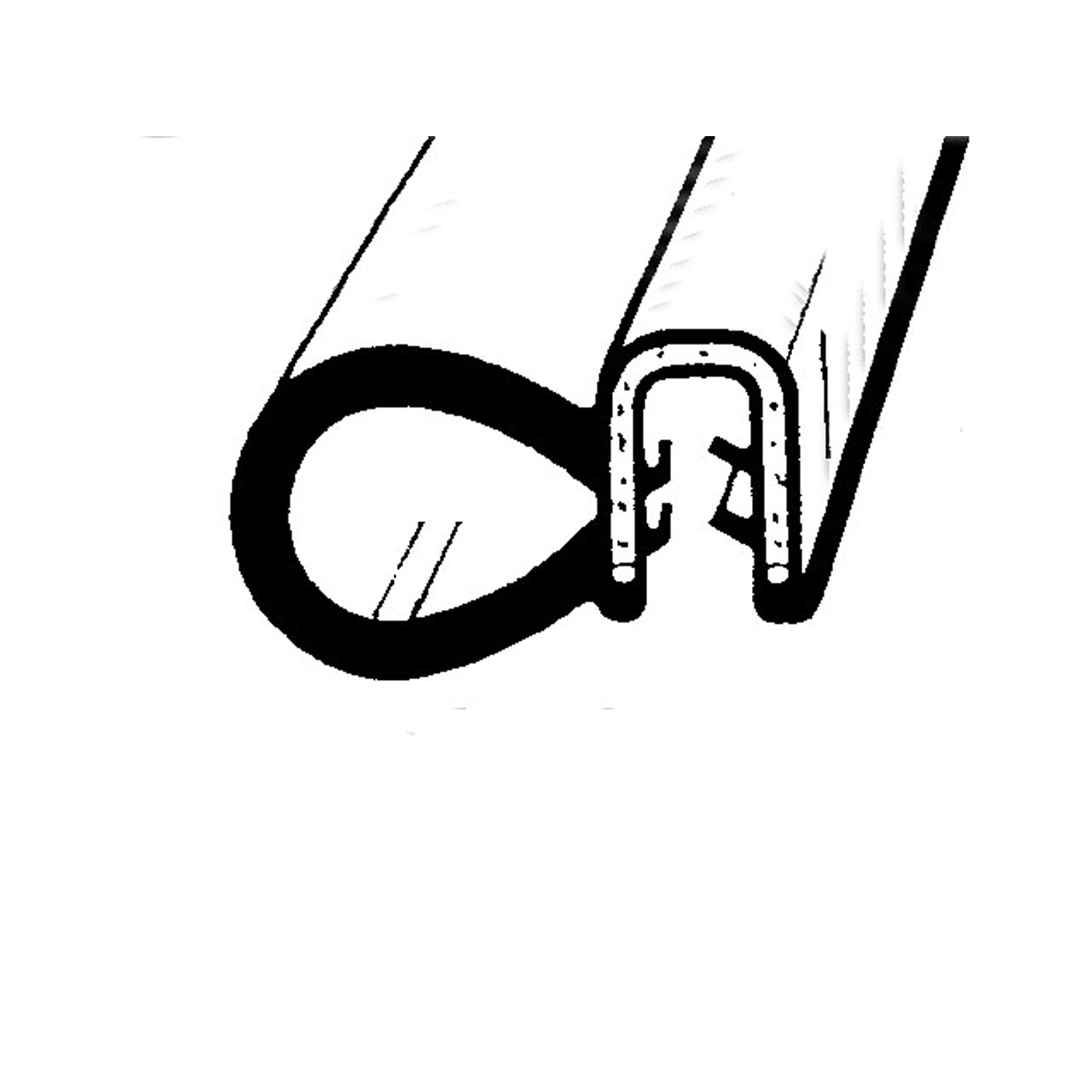 Pinchweld Trim Seal 12' length; TS 2-12