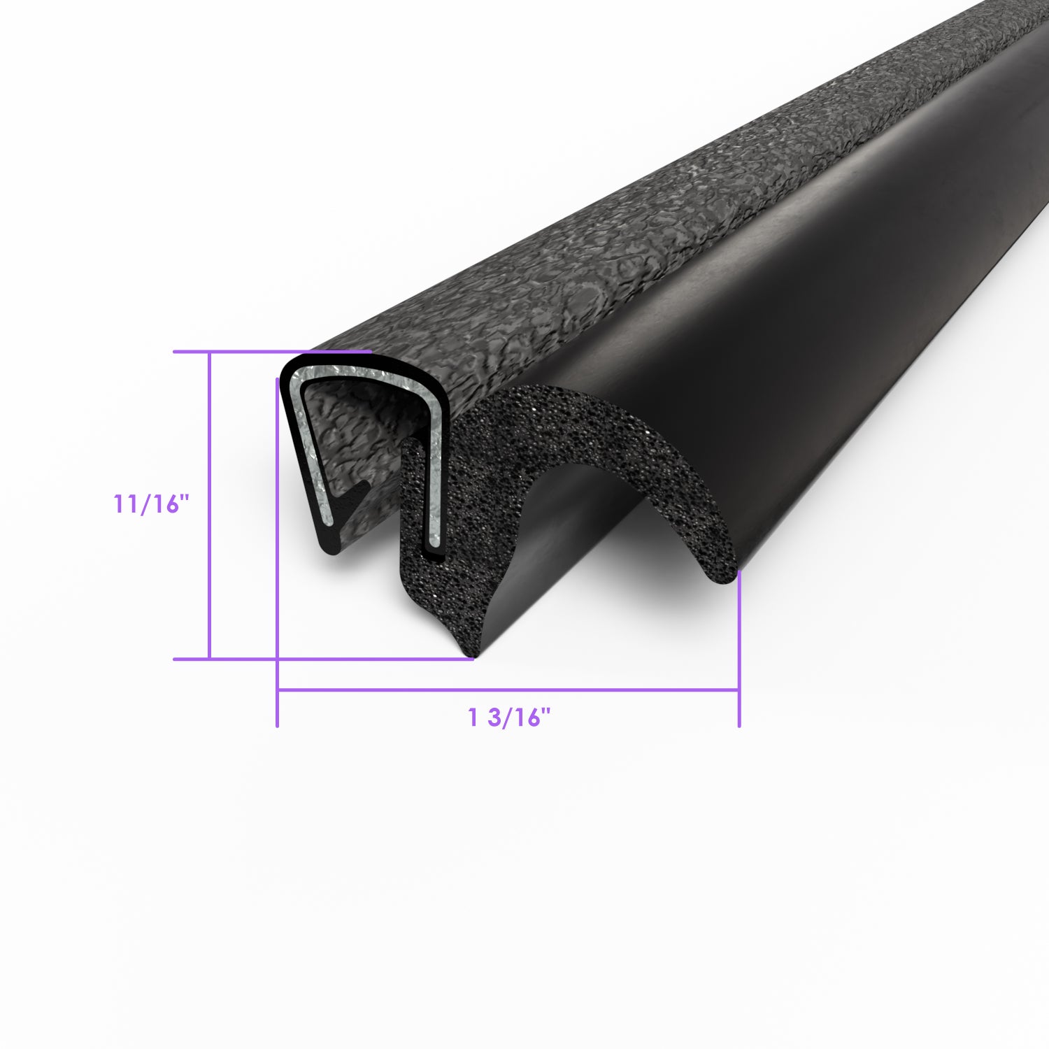 Pinchweld Trim Seal 12' length; TS 7-12