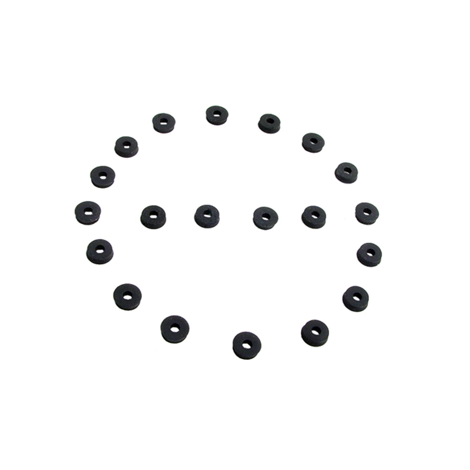 Flat Rubber Washers 1/8" I.D, 1/2 O.D, 1/8" thick, 20-Piece; UW 23