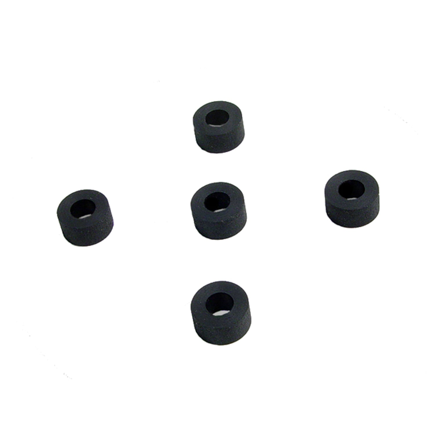 Flat Rubber Washers 1/4" I.D, 5/8 O.D, 1/4" thick, 5-Piece; UW 39