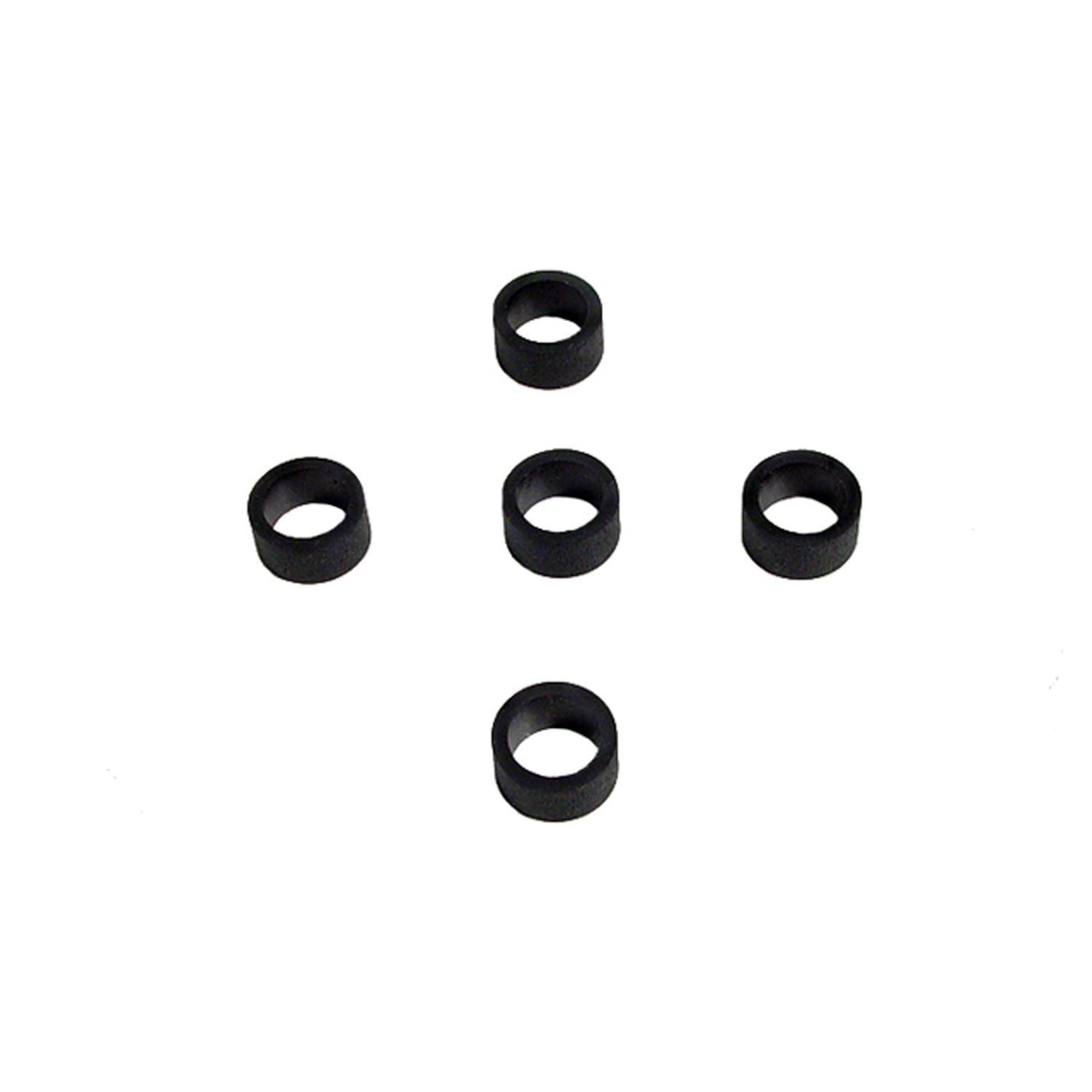 Flat Rubber Washers 3/8" I.D, 1/2" O.D, 1/4" thick, 5-Piece; UW 42