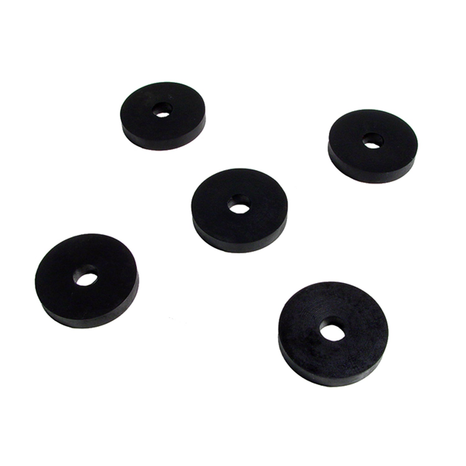 Flat Rubber Washers 3/8" I.D, 1-1/2" O.D, 1/4" thick, 5-Piece; UW 45