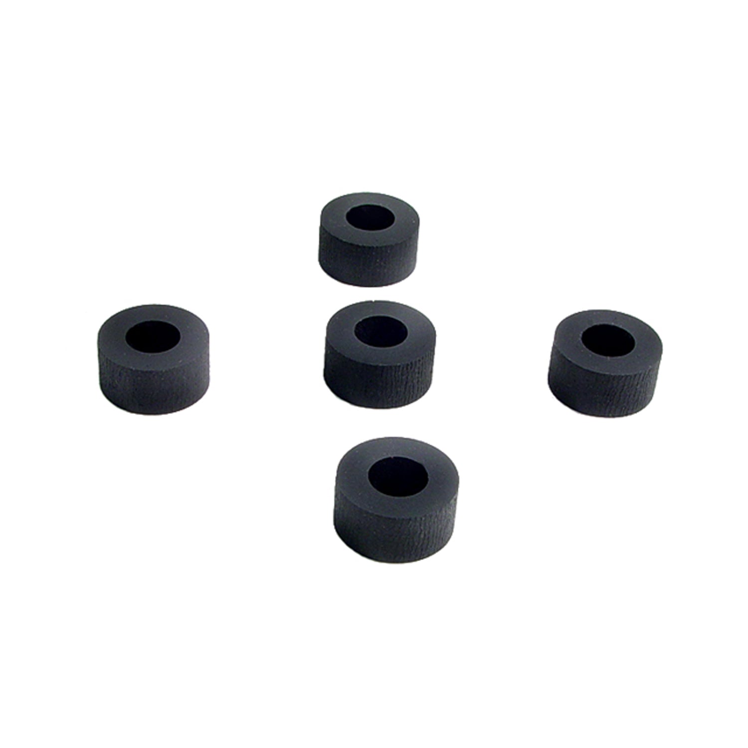 Flat Rubber Washers 3/8" I.D, 3/4" O.D, 3/8" thick, 5-Piece; UW 55