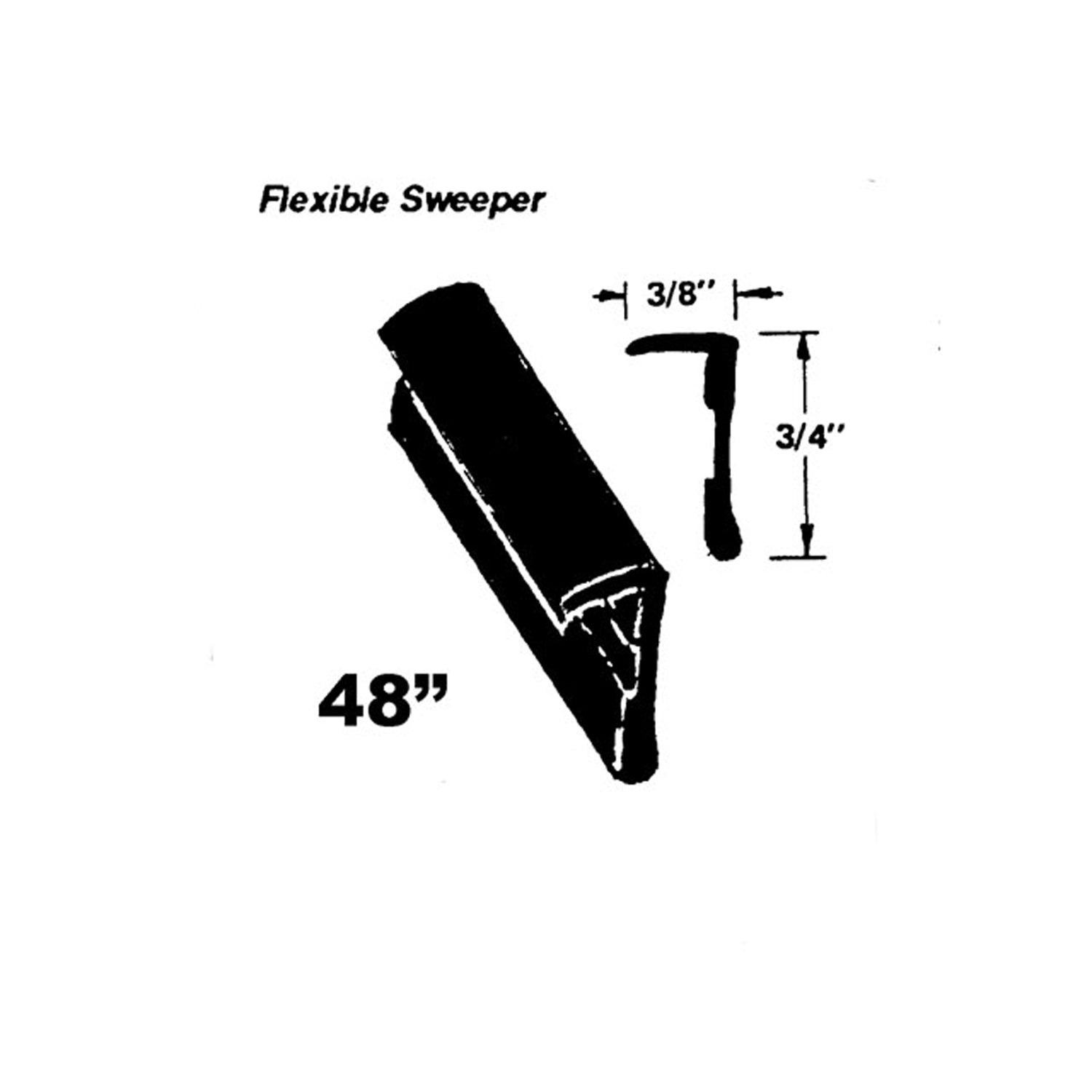Flexible Sweeper For Ford 300 1963, Club 1961, Club Wagon 1962-1964; WC 23-48