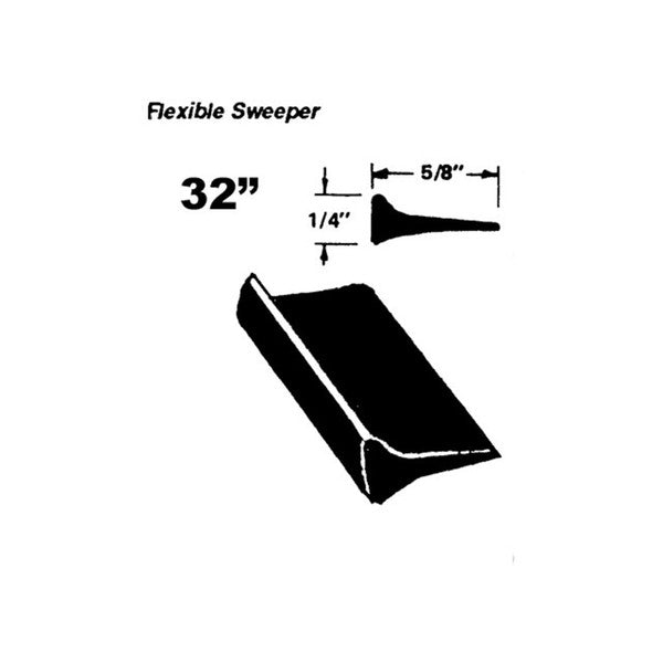 11/16" W X 1/4" H Flexible Window Scraper For Chevrolet Truck 1947-55; WC 24-/FT
