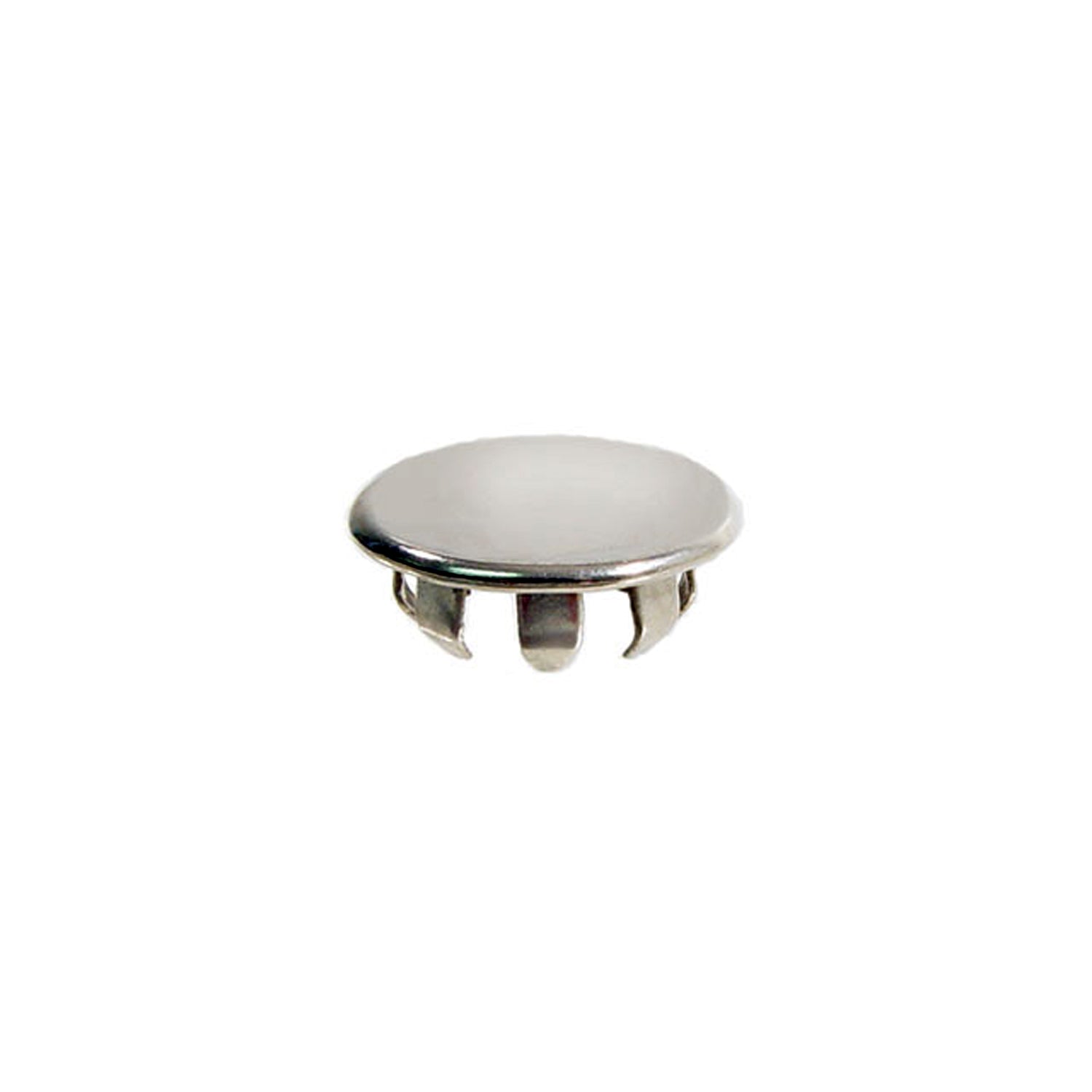 Chrome Plug Button 1/2" Hole Sz, .037"-.062" Max Working Thickness; WF 1000-D