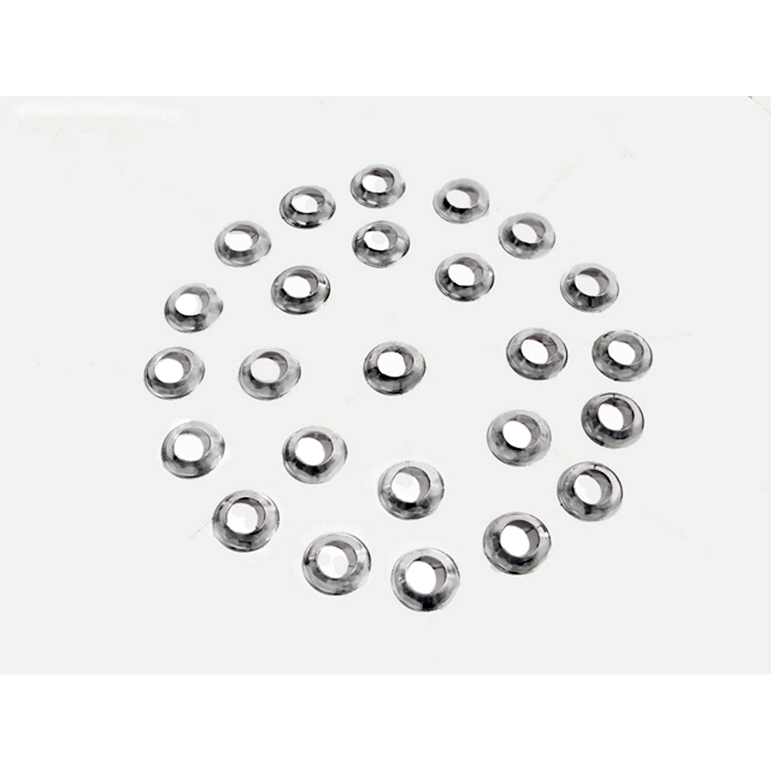 Trimming Washers Nickel plated, 7/16" O.D. X 3/16" I.D, 25-Piece Set; WF 801