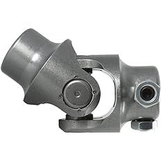 3/4-36 Spline X 7/8 Smooth Bore Single Steering U-Joint - Select Finish - Borgeson